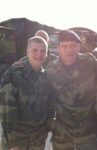 Samuel le Bihan & Clément Brun sur le tournage de le Piège Afghan téléfilm tv