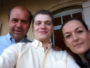 tournage de no limit avec anne girouard et bernard destouches Clément Brun Acteur no limit TF1