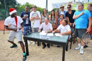 Clément Brun association Enfant Star et Match esm antibois Antibes juan les pins enfants malades artistes Fabrice Ravaux Pure People Juan les pins antibois antibes jazz à juan tennis club la roseraie juan les pins pierre ménès canal football club canal + foot Moussier Tombola presse people