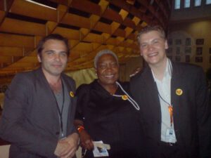 Projection du film je vous aime très Beaucoup julien crampon en avant première au festival du film du Cap D'Agde Les Hérault du Cinéma- Firmine Richard Clément Brun et Philippe Locquet acteur humoriste comédien actrice réalisateur comédienne