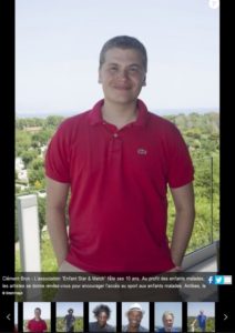 Clément Brun association Enfant Star et Match esm antibois Antibes juan les pins enfants malades artistes Fabrice Ravaux Pure People