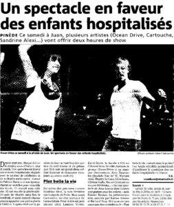 Juan les pins Antibes concert Chanteur chanteuse Clément BRUN Sandrine Alexis la bande à fifi Gille Luka ocean drive hervé christiani plus belle la vie enfant star et Match esm Nice matin presse