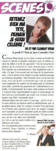 Article de presse les crabe des arts Clément Brun Humoriste Nice Niçois