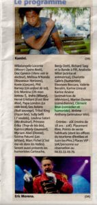 La Nuit des Hits Antibes Juan les Pins Jazz à juan les pins Kamini Clément Brun enfant star et match esm presse