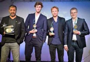 Festival les Héros de la Télé - Prix du Public pour "Meurtres à" Moussa Maaskri, Jean-Baptiste Maunier, Roby Schinasi & Clément Brun
