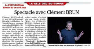 Article de Presse Le Petit Journal 01.04.2025 Explose Clément Brun La Villedieu du Temple Toulouse Montauban